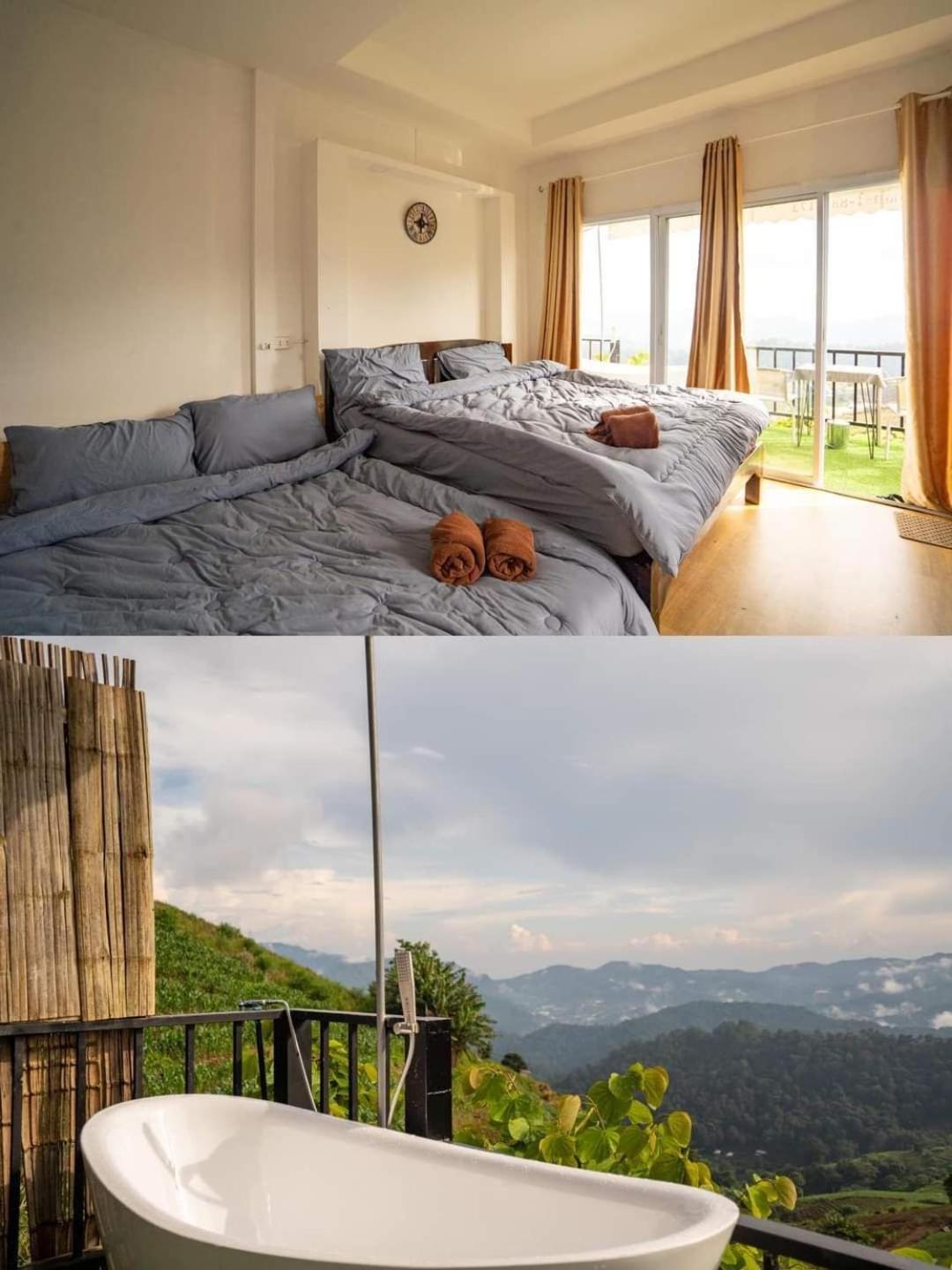 ภูวินคาเฟ่ โฮมสเตย์ Phuwin Cafe Homestay Mon Jam Exteriör bild